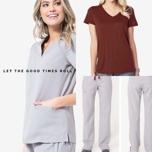 Figs Scrubs Set 🤍 Cement Casma Kade & Underscrub